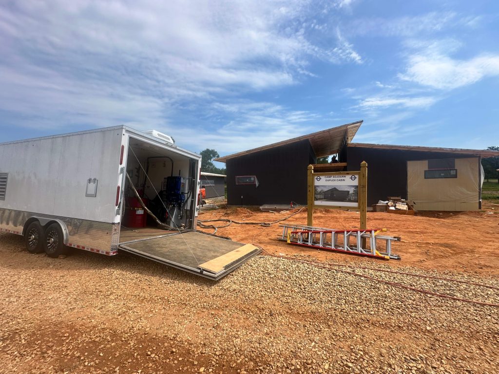 Camp Sojourn Foxworth MS with Pine Belt Insulation truck 